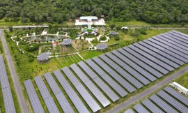 Một dự án điện mặt trời ở tỉnh An Giang. (Ảnh: USAID)