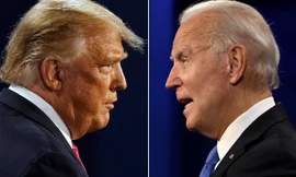 Cựu Tổng thống Mỹ Donald Trump và đương kim Tổng thống Joe Biden có màn tranh luận trực tiếp đầu tiên ngày 27/6. (Ảnh: Vox)