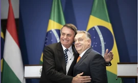 Thủ tướng Hungary Viktor Orban trong cuộc gặp Tổng thống Brazil Jair Bolsonaro năm 2022. (Ảnh: Hungarytoday)