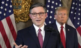 Chủ tịch Hạ viện Mỹ Mike Johnson. (Ảnh: AP)