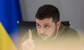 Tổng thống Ukraine Volodymir Zelensky. (Ảnh: Reuters)
