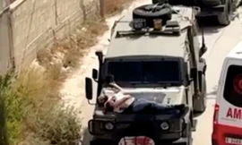 Mỹ ‘sốc’ với video người Palestine bị trói trên mũi xe quân sự Israel