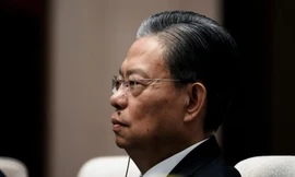 Ông Triệu Lạc Tế - Ủy viên trưởng Ủy ban Thường vụ Đại hội Đại biểu Nhân dân Toàn quốc Trung Quốc. (Ảnh: Reuters)