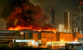 Hiện trường vụ tấn công kinh hoàng ngày 22/3. (Ảnh: AP)