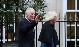 Vua Anh Charles III và Hoàng hậu Camilla. (Ảnh: Reuters)