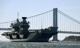 Tàu sân bay HMS Queen Elizabeth của Hải quân Hoàng gia Anh. Ảnh: Royal Navy