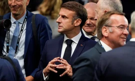 Tổng thống Pháp Emmanuel Macron dự thượng đỉnh NATO tại Washington ngày 11/7. (Ảnh: Reuters)