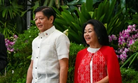 Tổng thống Philippines Ferdinand Marcos Jr cùng Phu nhân. (Ảnh: Reuters)