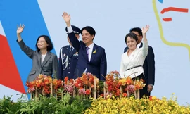Lễ chuyển giao quyền lực tại Đài Bắc ngày 20/5. (Ảnh: Reuters)