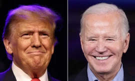 Cựu Tổng thống Mỹ Donald Trump và Tổng thống Joe Biden. (Ảnh: AP)