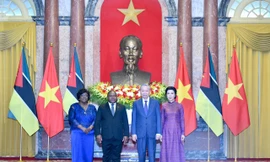 Tổng Bí thư, Chủ tịch nước Tô Lâm chủ trì lễ đón Tổng thống Cộng hoà Mozambique