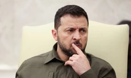 Tổng thống Ukraine Volodymir Zelensky. (Ảnh: Washington Post)