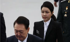 Đệ nhất phu nhân Hàn Quốc Kim Keon Hee. (Ảnh: Reuters)