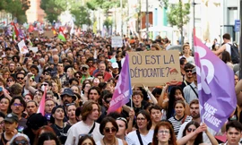 Người Pháp biểu tình ở thành phố Marseille ngày 7/9. (Ảnh: Reuters)