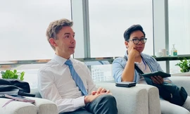 Đại sứ EU tại Việt Nam Julien Guerrier. (Ảnh: Thu Loan)