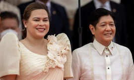 Tổng thống Philippines Ferdinand Marcos Jr và Phó Tổng thống Sara Duterte. (Ảnh: Reuters)