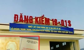 Hình ảnh giấy chứng nhận đăng kiểm có chữ ký được cho là của ông Nguyễn Đình Phong ký sẵn ngày 6/12/2018.