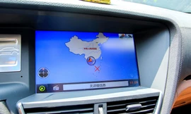 Bản đồ có "đường lưỡi bò" trên mẫu Zotye Z8 trưng bày tại đại lý của công ty Kylin-GX668