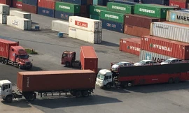 Ôtô nhập khẩu về cảng Tân Vũ, Hải Phòng. Ảnh: Tuấn Nguyễn