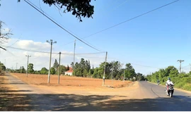 Khu đất ông Trần Xuân Hùng phân lô, tách thửa ở huyện Đak Đoa. Ảnh: Đình Văn