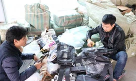 Tang vật vi phạm của Cty TNHH Hưng Phát. Ảnh: Diệu Thùy - Hải quan Cha Lo