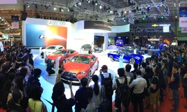 Ảnh đại diện: Một góc triển lãm ô tô Việt Nam 2017 