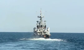 Tàu Nga phóng tên lửa phô diễn sức mạnh trong tập trận trên biển Đen