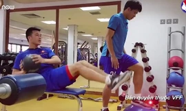 Cận cảnh tuyển Việt Nam 'mài gươm' chờ nghênh chiến Nhật Bản