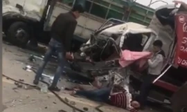 Tai nạn liên hoàn tại cầu Thăng Long