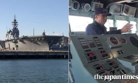Cận cảnh chiến hạm lớn nhất Nhật Bản sắp thăm Việt Nam