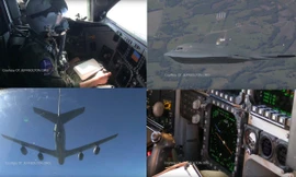 Bên trong buồng lái của máy ném bom B-2