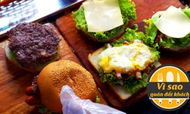 Tiệm bánh hamburger bán gần 400 cái mỗi ngày