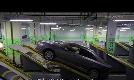 Bãi đỗ xe nghiêng 30 độ tại Trung Quốc