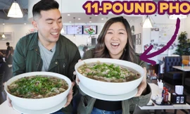 Phản ứng của thực khách khi ăn tô phở 'Thạch Sanh' tại Mỹ