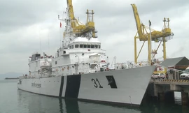 Tàu cảnh sát biển Ấn Độ cập cảng Tiên Sa