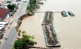 Quốc lộ 91 đoạn qua An Giang có nguy cơ sụp hoàn toàn