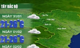 Thời tiết 3 ngày tới: Bắc Bộ ấm lên