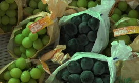 Nho mẫu đơn Nhật Bản giá gần 3 triệu mỗi kg ở Sài Gòn