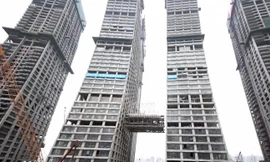 Siêu công trình nhà chọc trời nằm ngang ở độ cao 250 m tại Trung Quốc