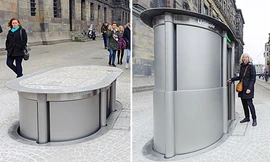 Nhà vệ sinh có thể 'chui' xuống đất ở Hà Lan