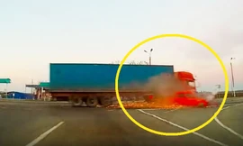 Những kỹ năng sống còn khi lưu thông cùng xe container