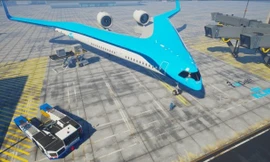 Máy bay thế hệ mới hình chữ V, không thân không đuôi