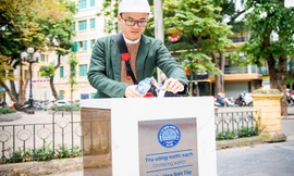 Hà Nội xây 4 trụ nước uống tại vòi miễn phí giá 400 triệu đồng