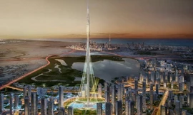 Cận cảnh tòa tháp cao 1,3 km hình hoa ly ở Dubai