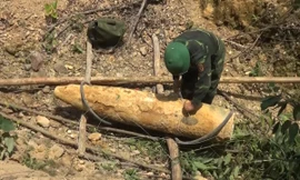 Quả bom 350 kg ở Nghệ An được hủy nổ