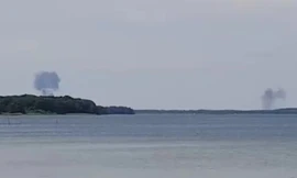 Hiện trường hai chiến đấu cơ đâm nhau tại Đức