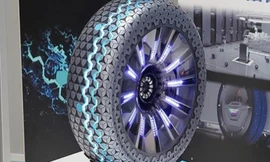 Lốp xe tự co giãn để tăng độ bám đường khi trời mưa