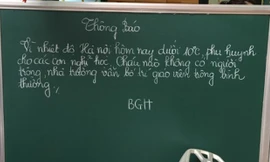 Nhiều trường linh động vẫn nhận trông trẻ khi nhiệt độ ở Hà Nội sáng nay dưới 10 độ C. Ảnh: Đỗ Hợp
