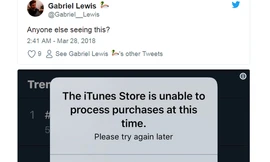 Apple Store và iTunes bất ngờ ngừng hoạt động khiến người dùng lo lắng.