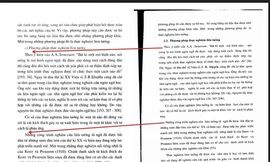 Nội dung cuốn sách của ông Tồn (trái) có những đoạn rất giống với luận án của nghiên cứu sinh do chính mình hướng dẫn 
